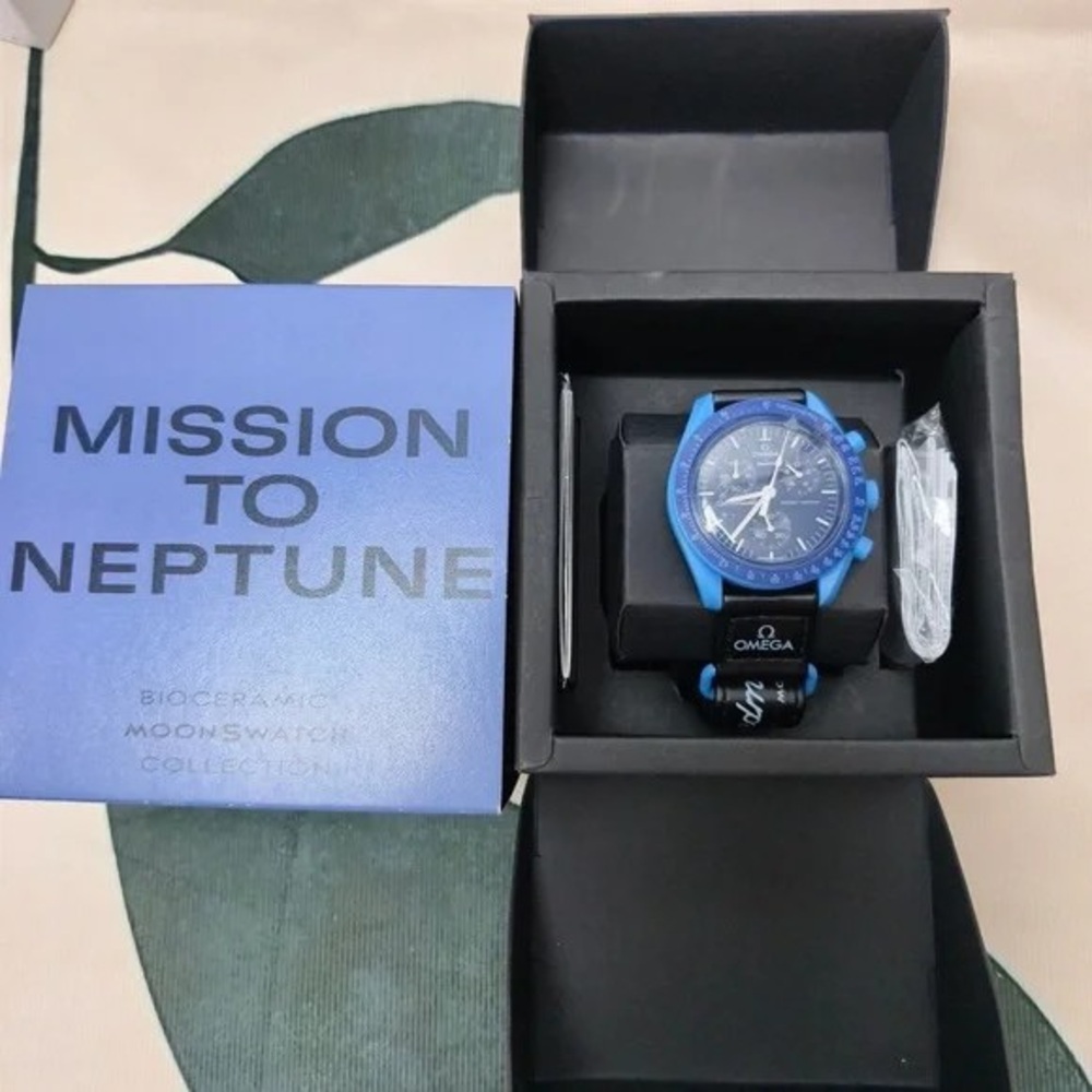 🥥Swatch x Omega MISSION TO THE Super Blue Moonphase Watch - Picture 3 of 5